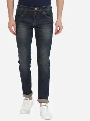 Blue Washed Straight Fit Jeans | Greenfibre